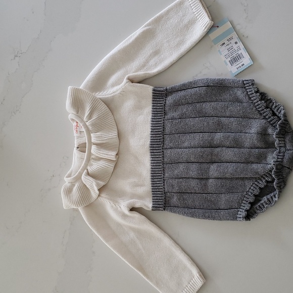 Cat & Jack 12 Month Girls Sweater Set - Picture 2 of 4
